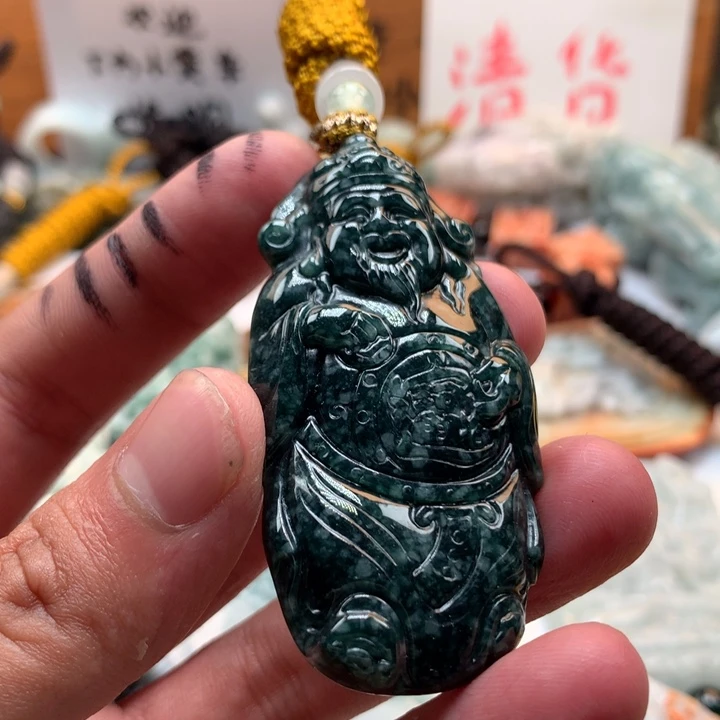 翡翠未镶嵌颈饰保真天然a货翡翠