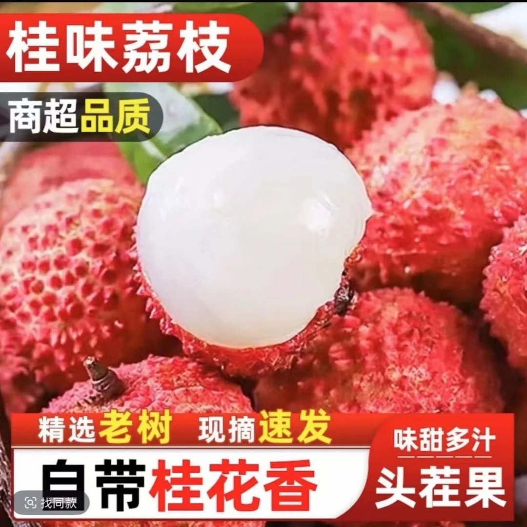 【顺丰冷链送货上门】正宗广西桂味荔枝纯甜无酸爆汁爽口应季水果