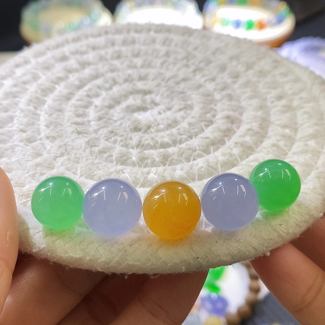 颈饰未镶嵌翡翠一组珠珠卡12
