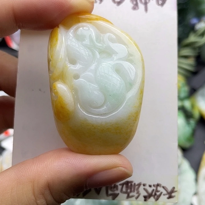 颈饰未镶嵌翡翠天然翡翠