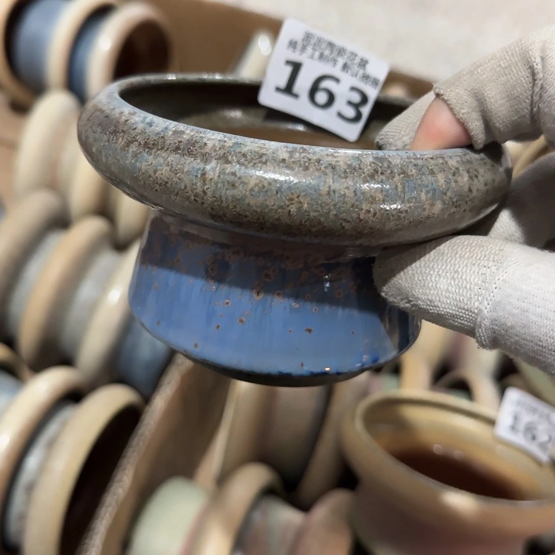 瓷片景德镇手工花盆