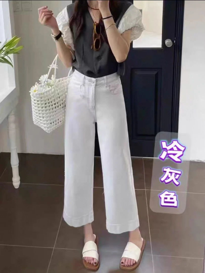 橘子家新款法棍牛仔裤22033