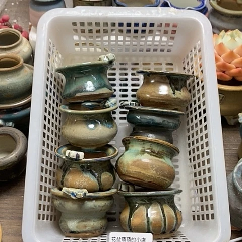 紫砂花盆058微瑕品口径4.5到5左右