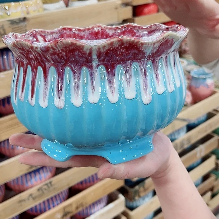 陶瓷陶瓷多肉植物花盆