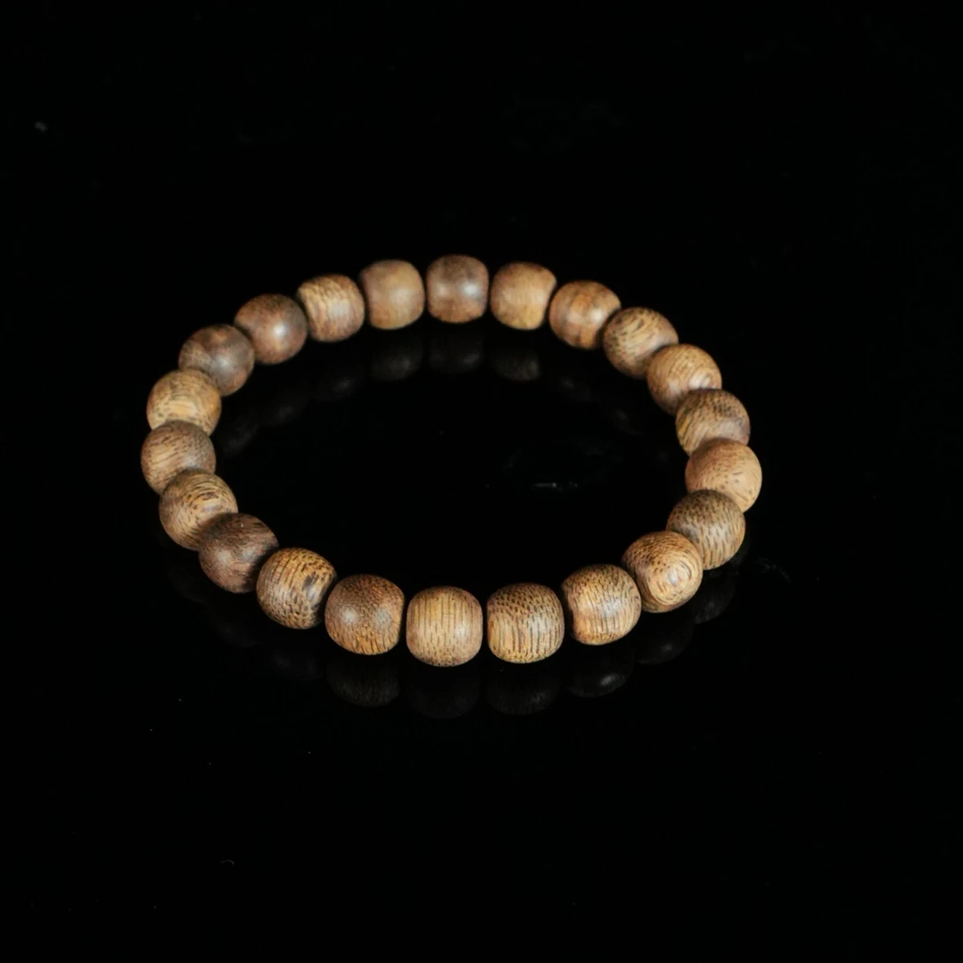 B3165 泰国登流眉土沉熟结老料桶珠手串 0.87x0.9cm 6.2g