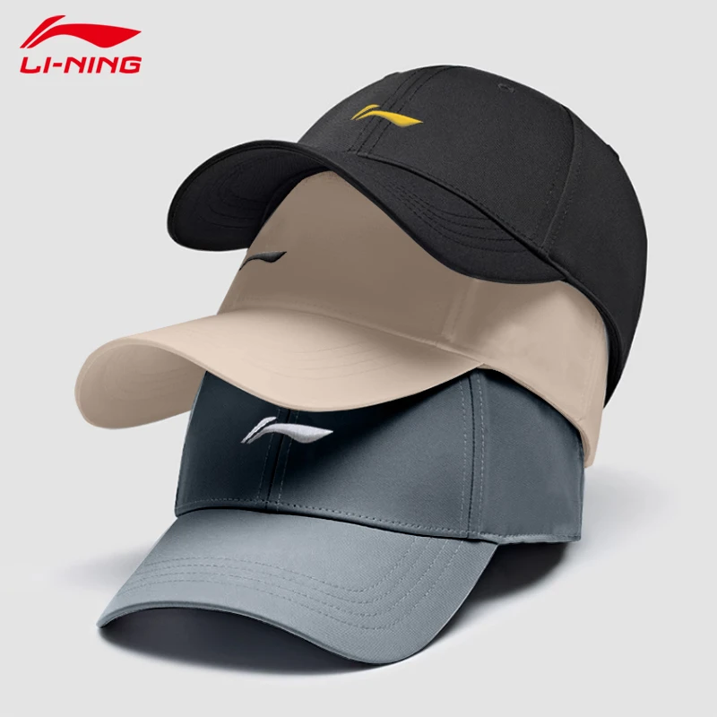 李宁遮阳帽男士夏季透气时尚休闲百搭运动帽子鸭舌棒球帽2025新款
