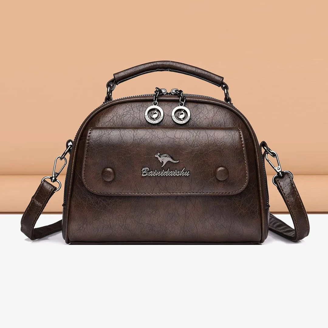 新款时尚轻奢百搭潮流女士单肩斜挎包2082咖色