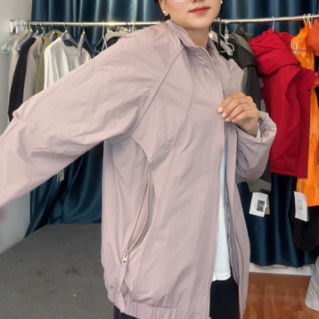 纯色立领青春活力散口袖耐磨夹克薄款户外休闲上衣