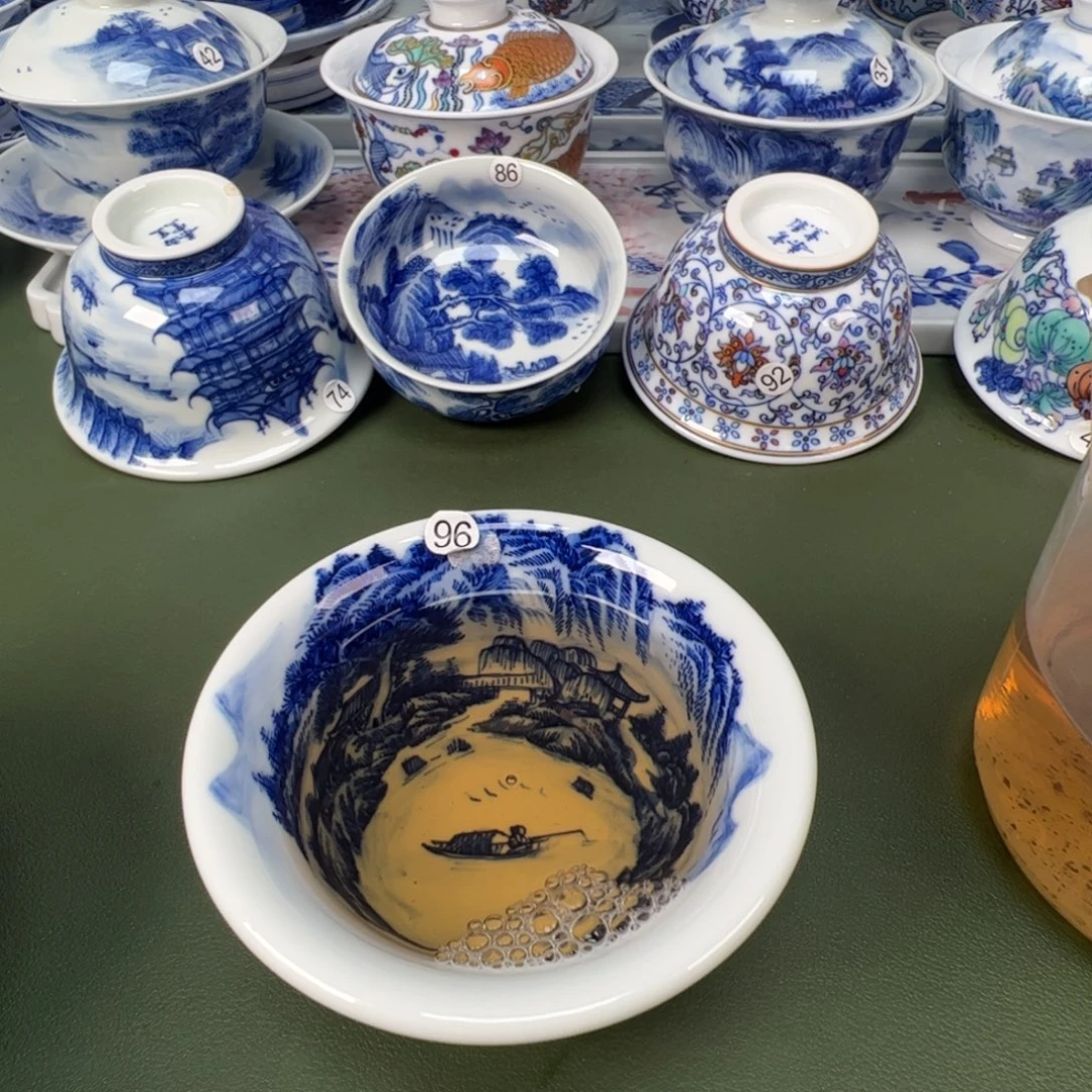 景德镇纯手工纯手绘茶具木木96
