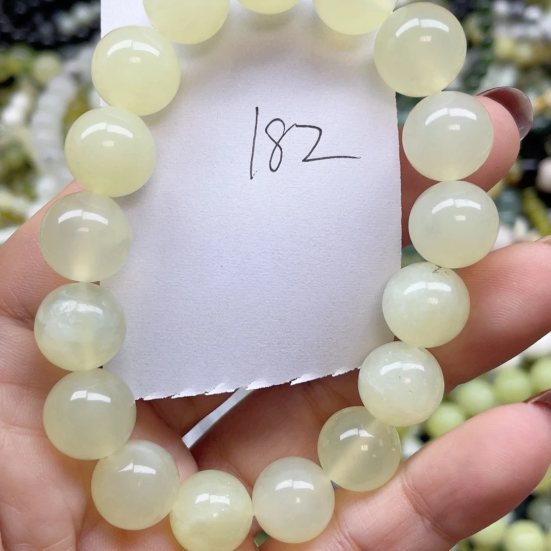 未镶嵌蛇纹石玉手链