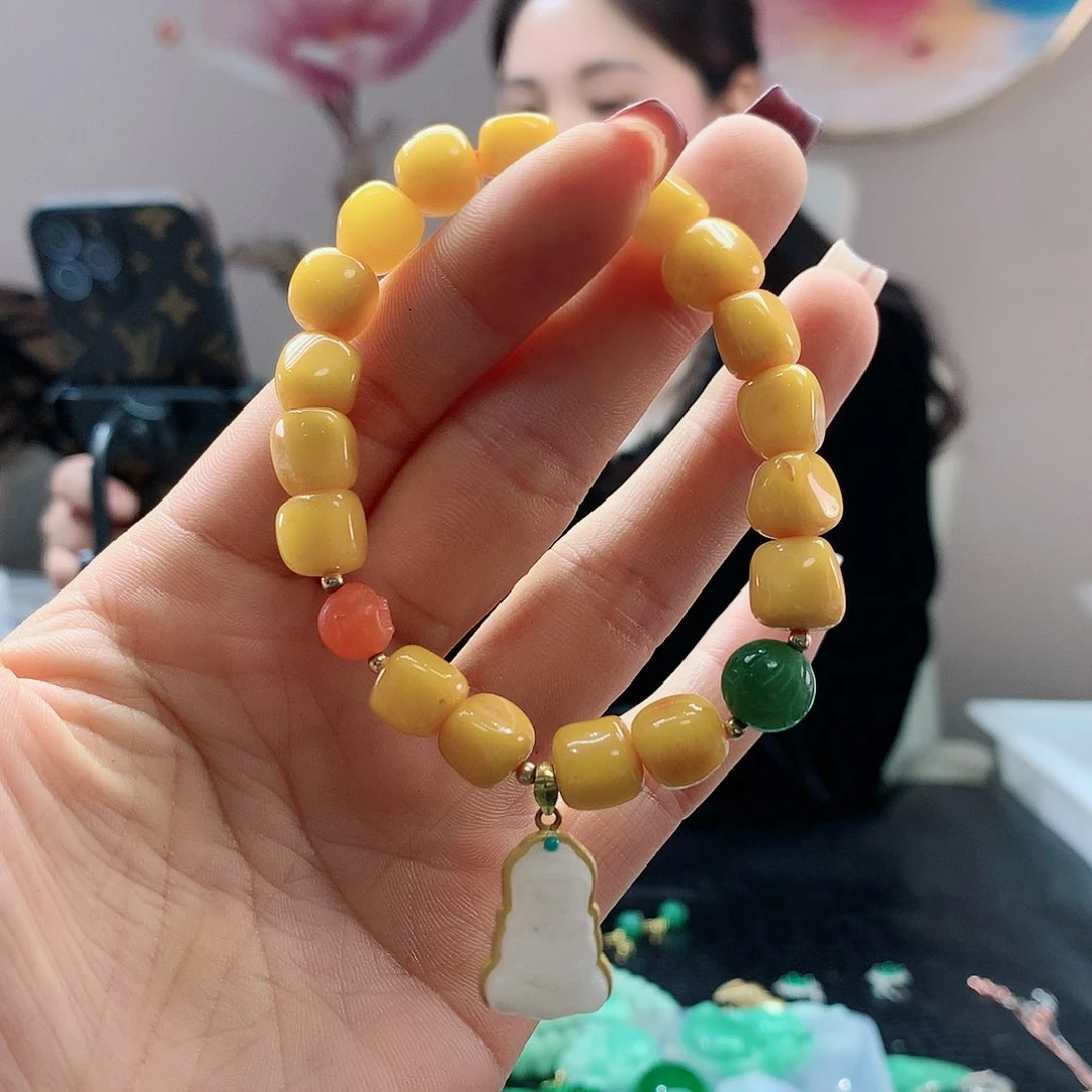 【闪购商品】蜜蜡手链未镶嵌，