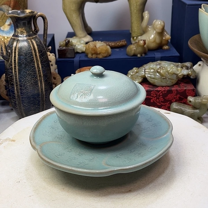 平***。摆件茶盏瓷器摆件1