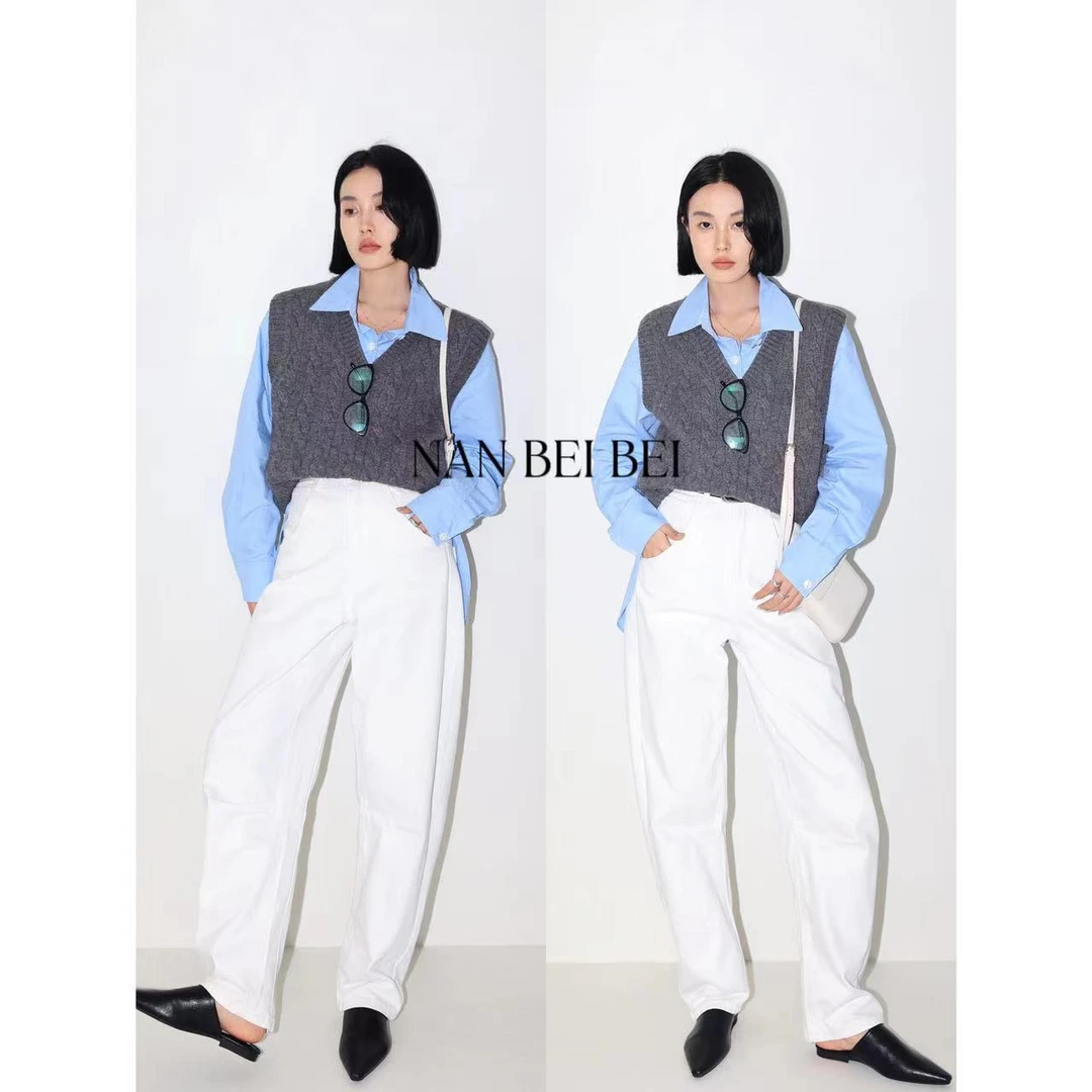 【现货】针织背心毛衣早春2024新款百搭韩版高档套头马甲女7218