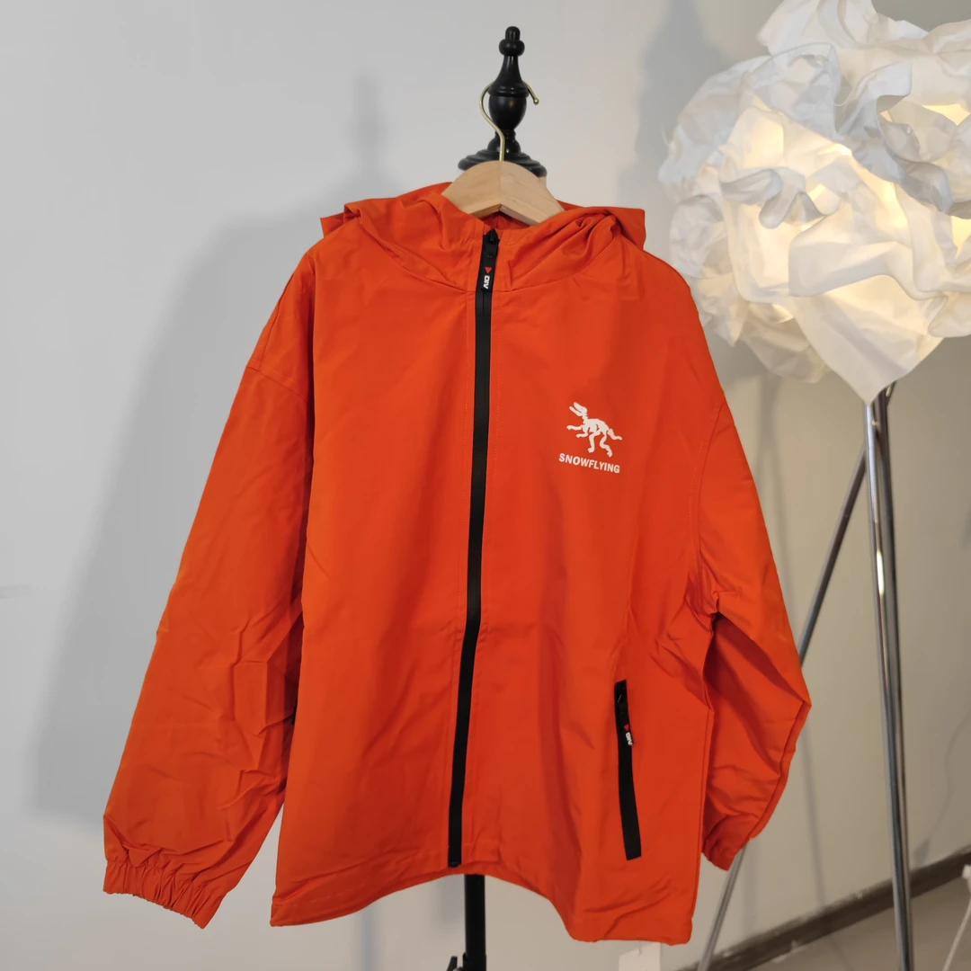 x307冲锋衣男童装采春秋季2024新款防风开衫拉链连帽外套