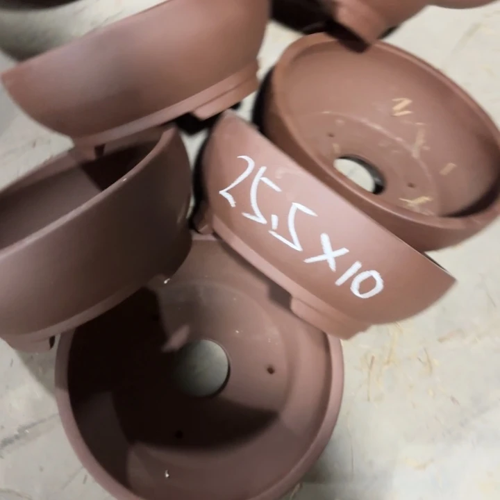 紫砂花盆100-6。    25.5-10。