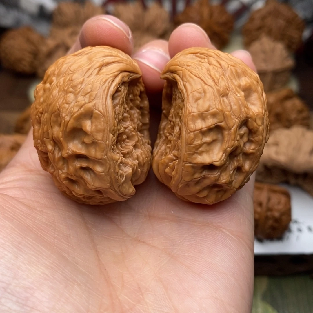 把件文玩核桃36大沽石蛇头