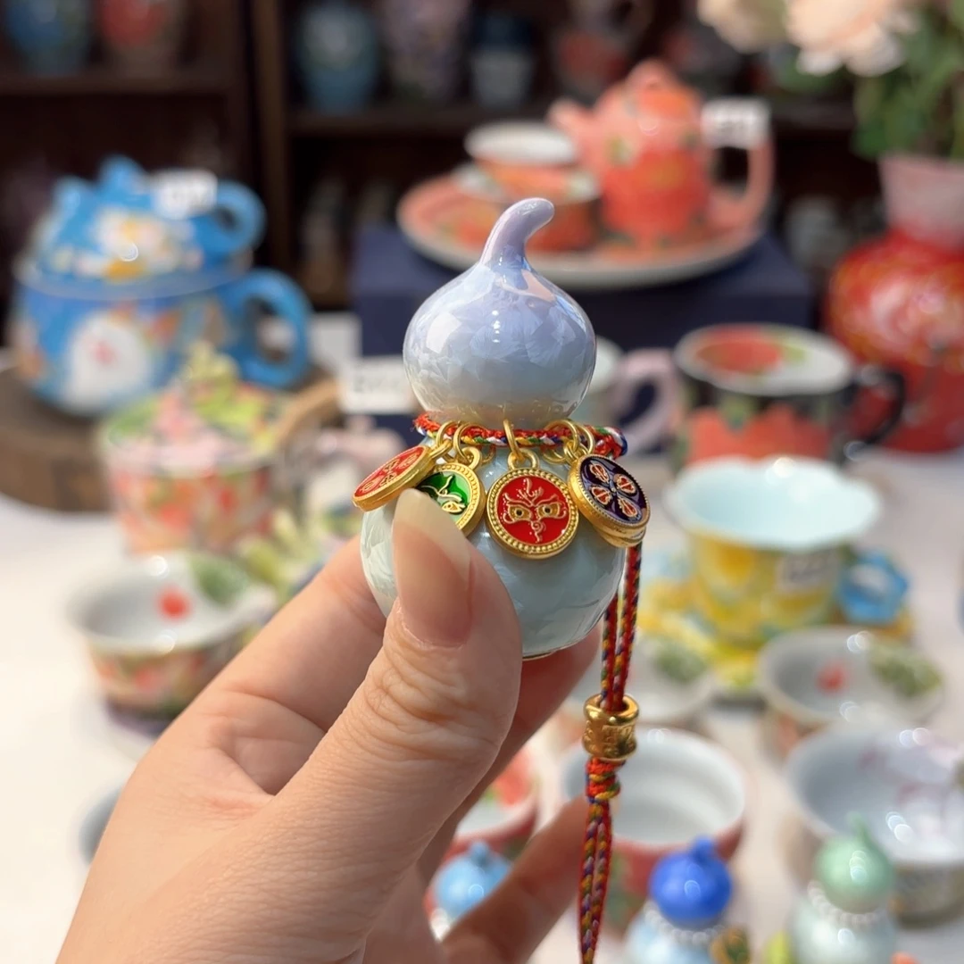 景德镇手绘高温釉下彩陶瓷茶具