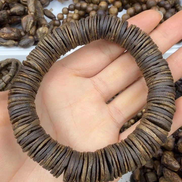 沉香手串沉香绿奇楠药片沉水卡十四 29.8
