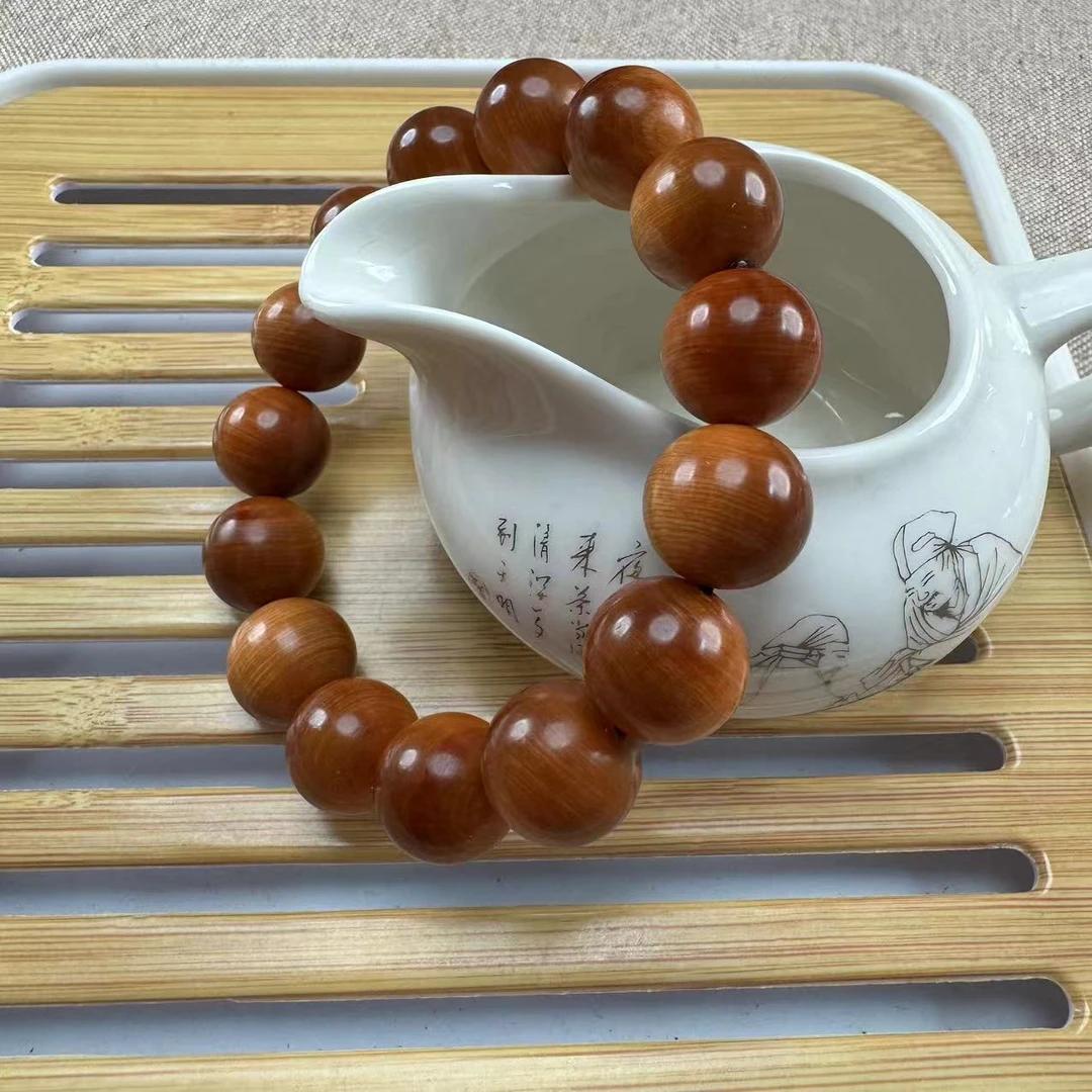 【芸奇】全玉化崖柏太行料1.5单圈文玩手串