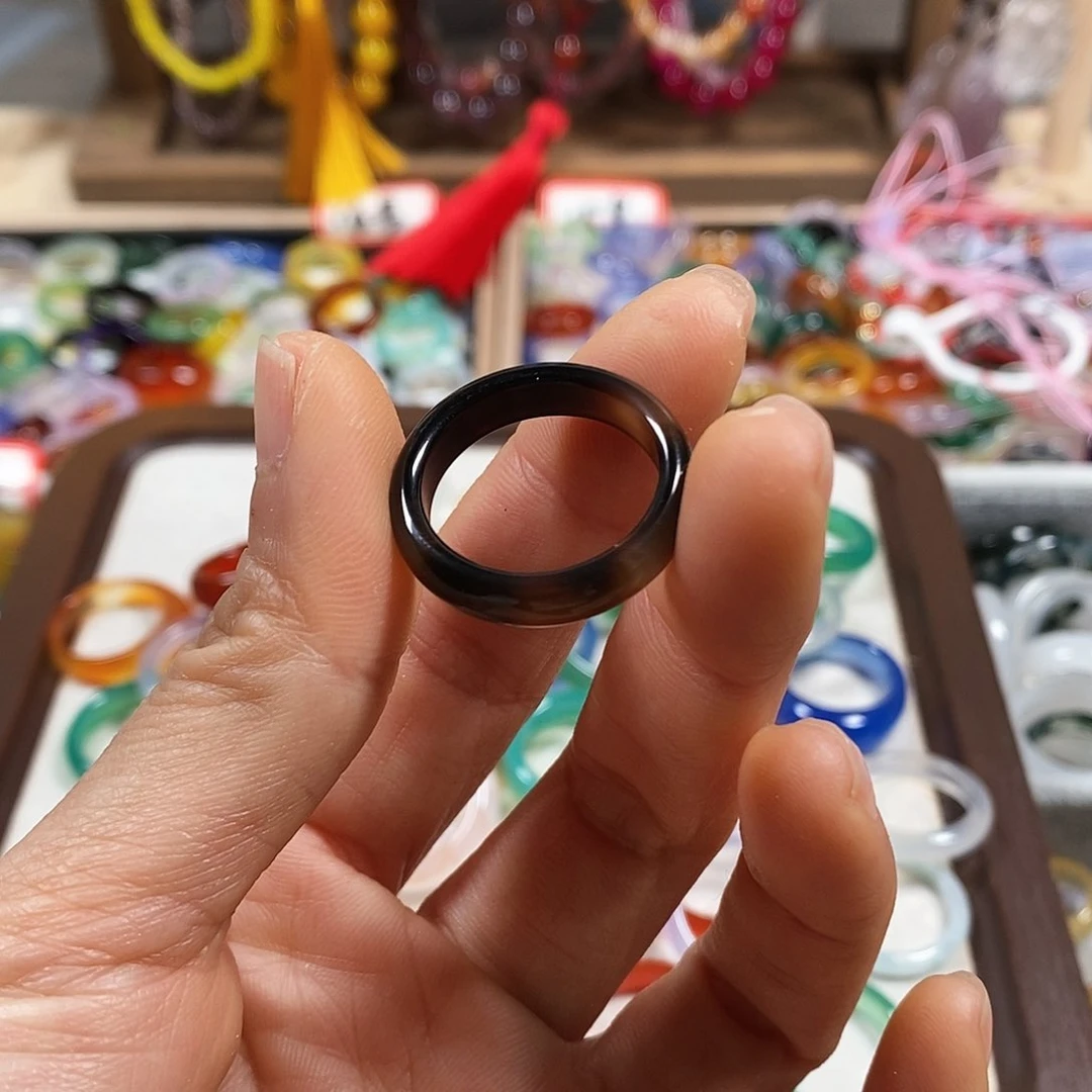 玛瑙/玉髓戒指未镶嵌