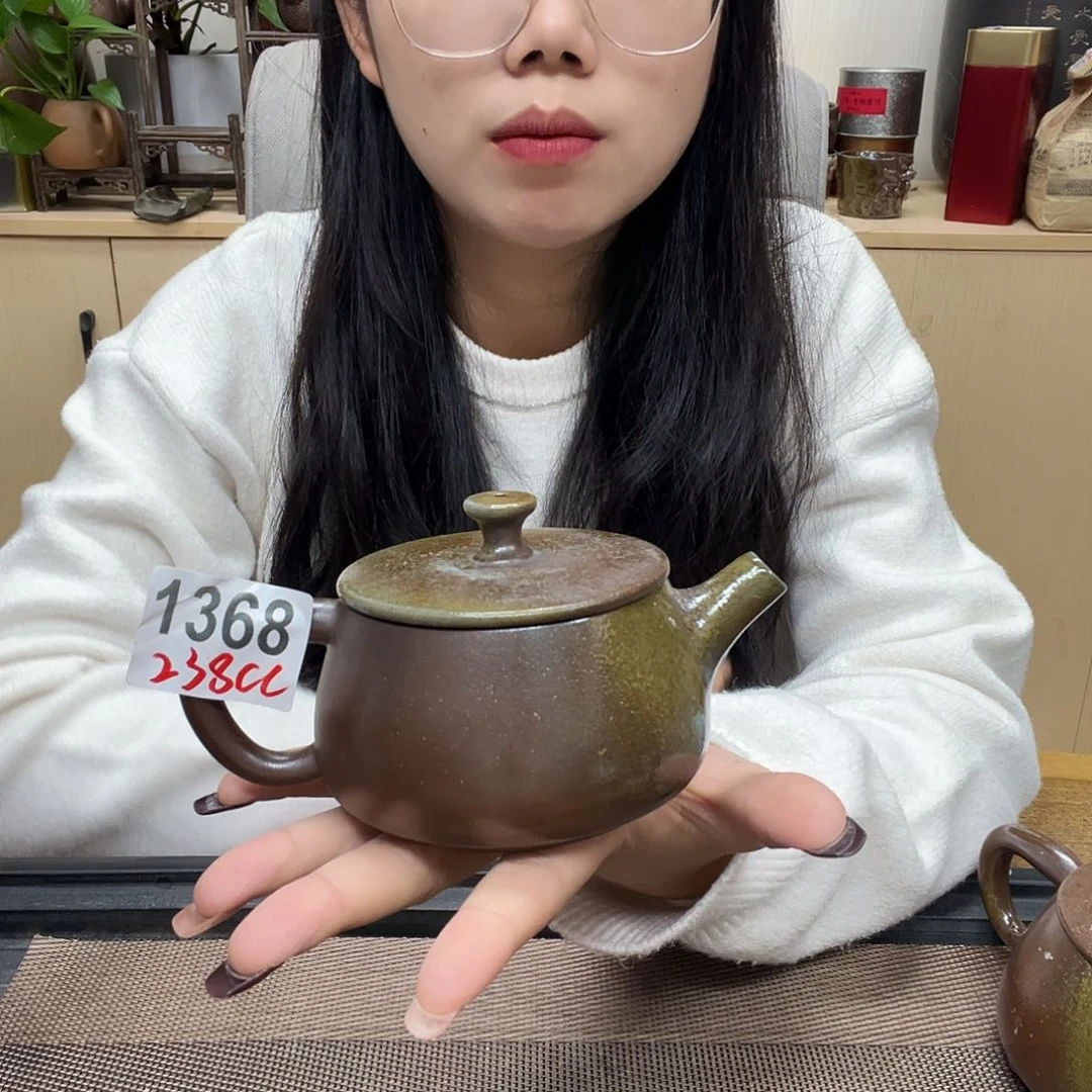 壶1368老韩坭兴陶 柴烧汉瓦