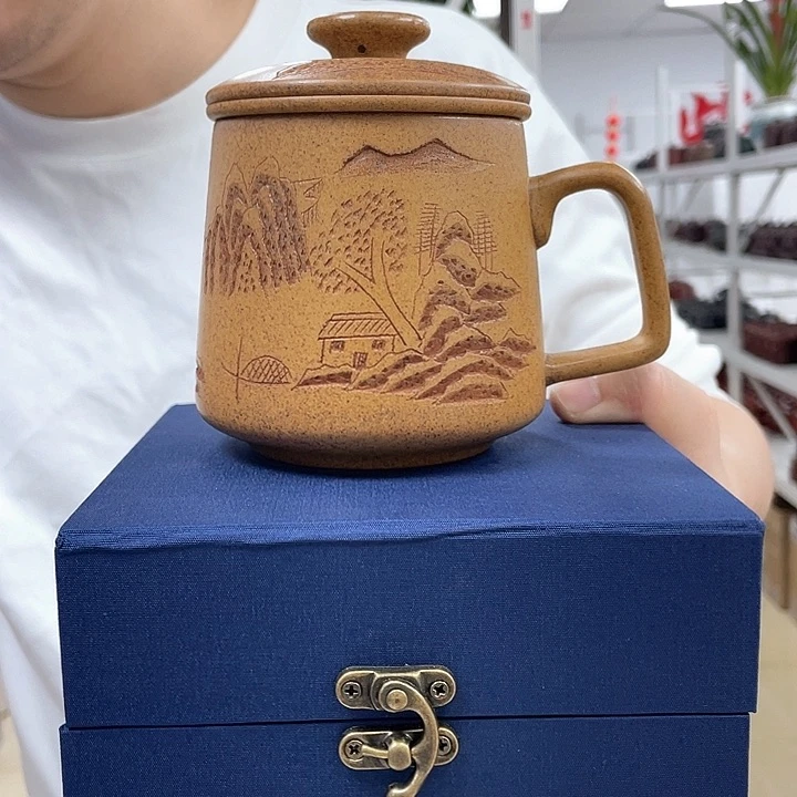 茶杯紫砂原矿紫砂