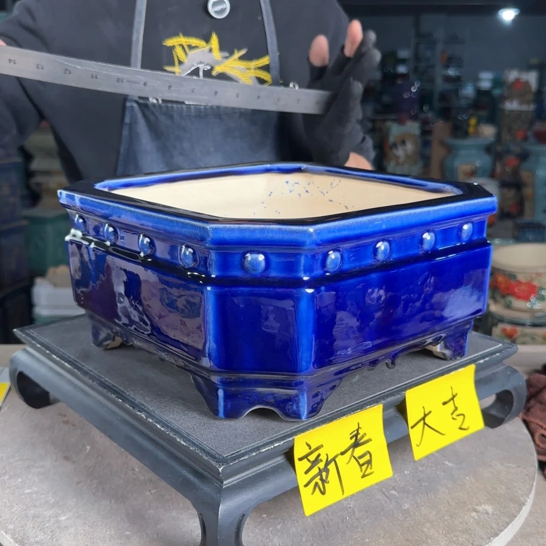 一风堂石湾花盆。缝隙