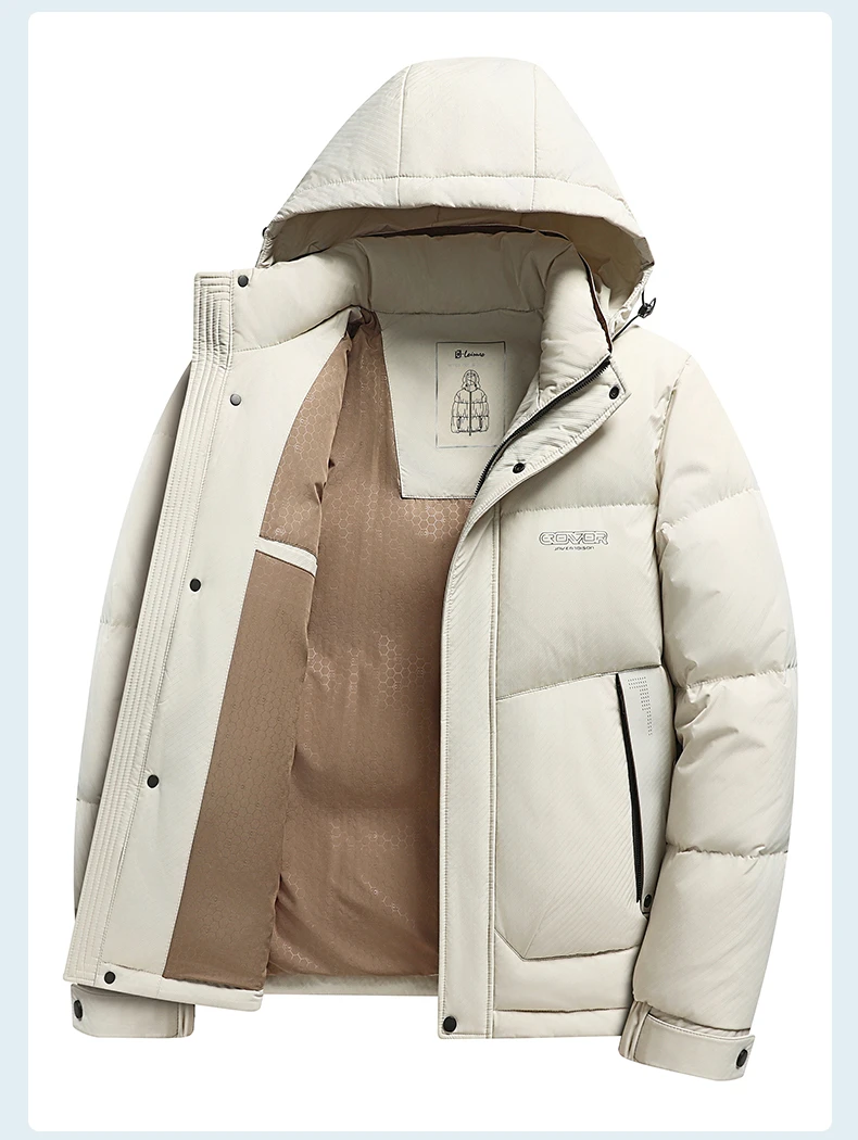 2025冬季爆款男士羽绒服连帽短款加厚休闲保暖外套