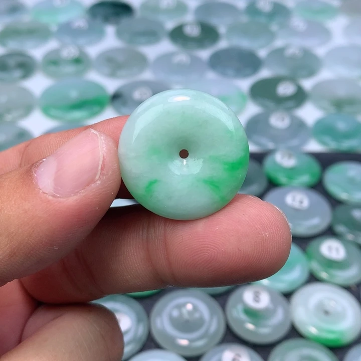 颈饰未镶嵌翡翠缅甸天然A货翡翠26.5-5.8