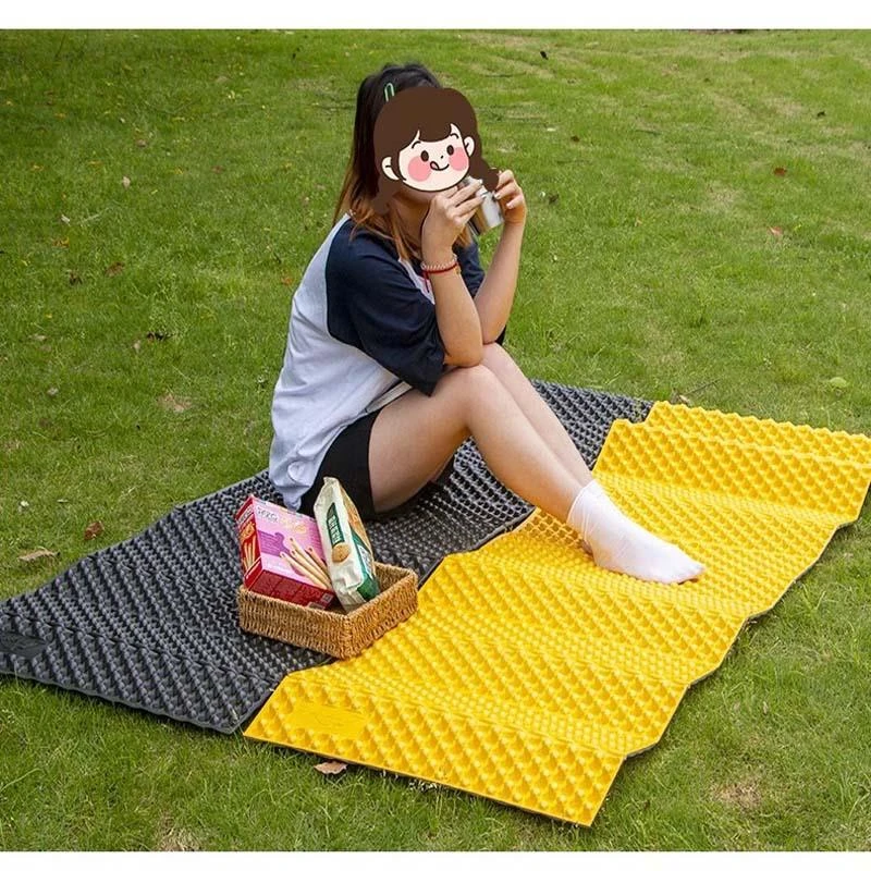 单人折叠户外防潮垫帐篷野营垫ixpe铝箔蛋槽垫蛋巢垫睡垫隔热加厚