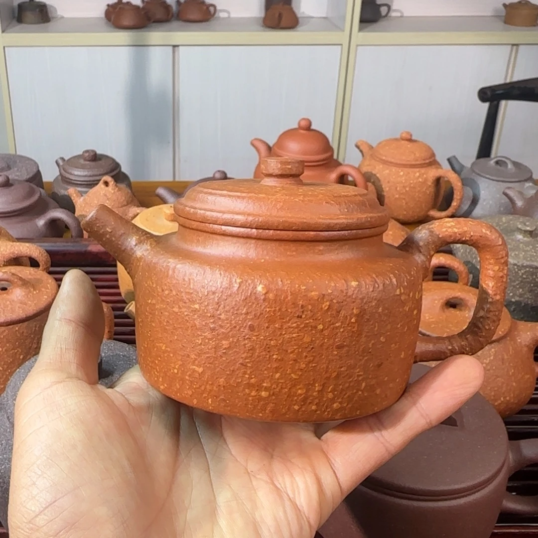 南***）茶壶紫砂八目红降德钟240cc