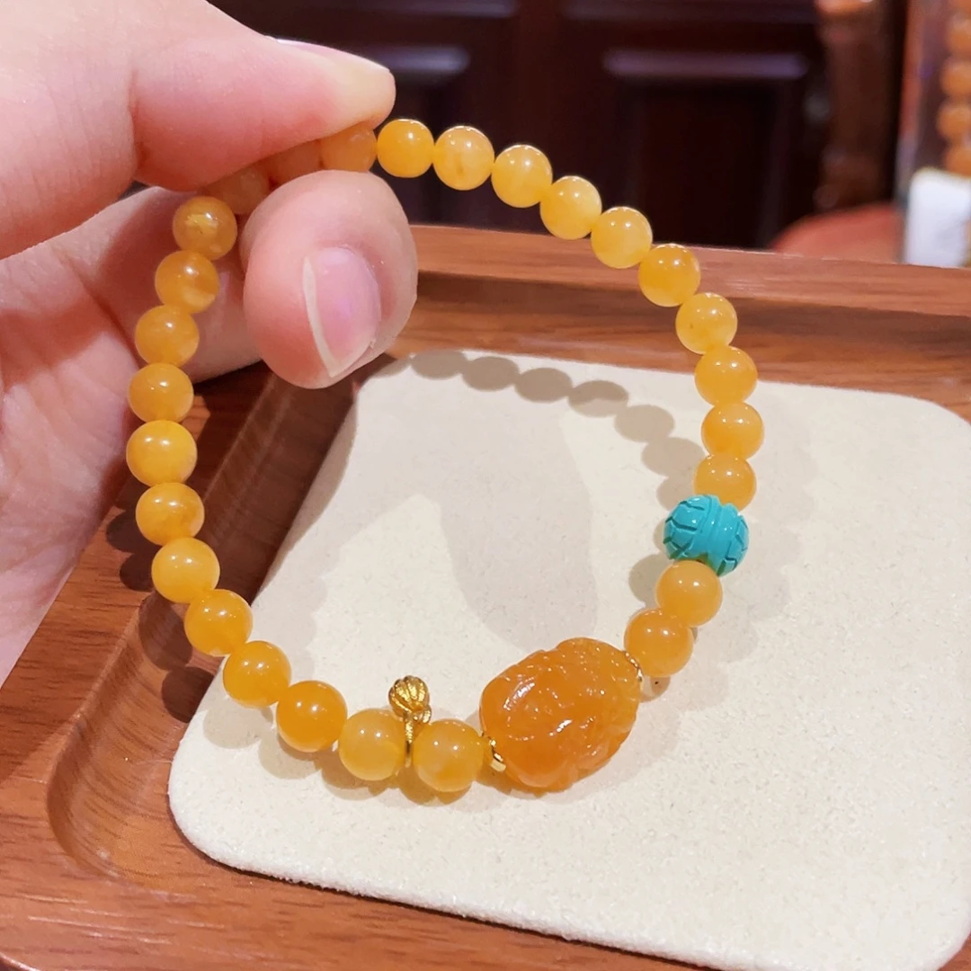 蜜蜡未镶嵌手串手串