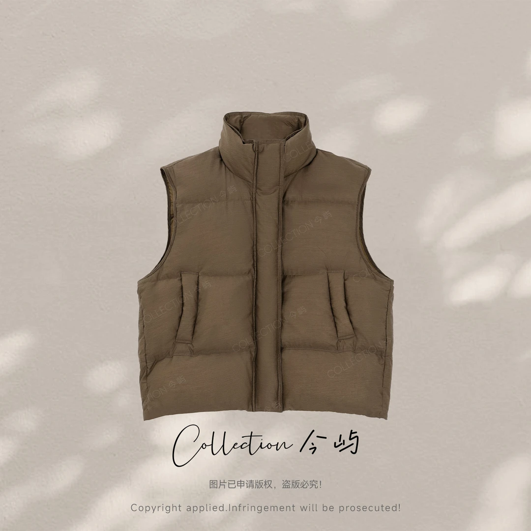 Collection今屿 秋冬复古气质立领百搭休闲羽绒服 JY2503T5861