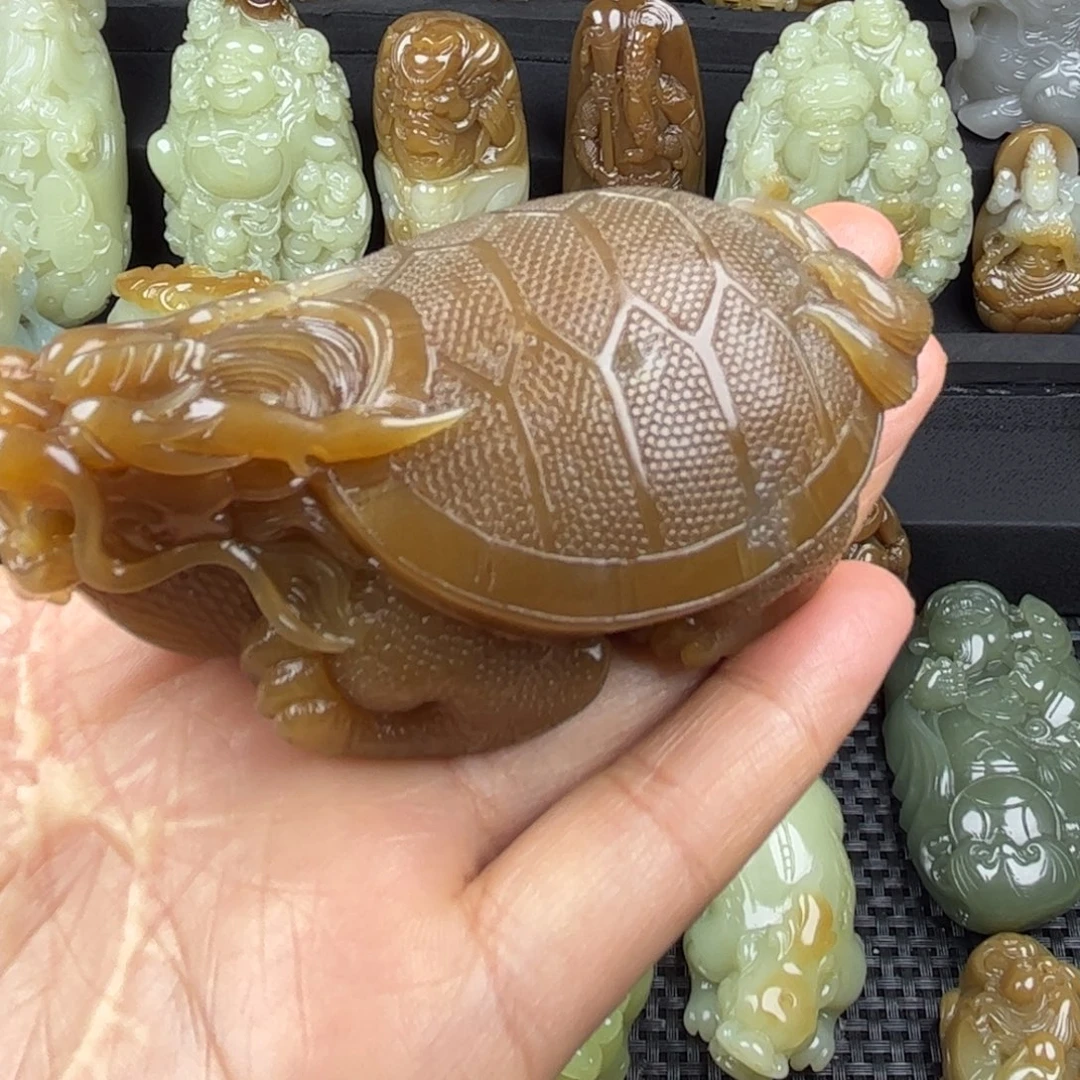 是***醒和田玉未镶嵌把件