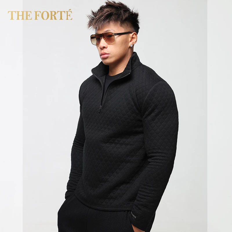 THE FORTÉ 华夫格半拉链长袖