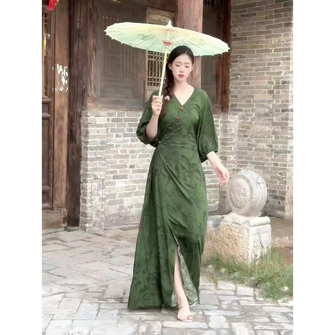 【胡小肥】41夏季新款大码连衣裙98061遮显瘦气质时尚简约百搭清凉