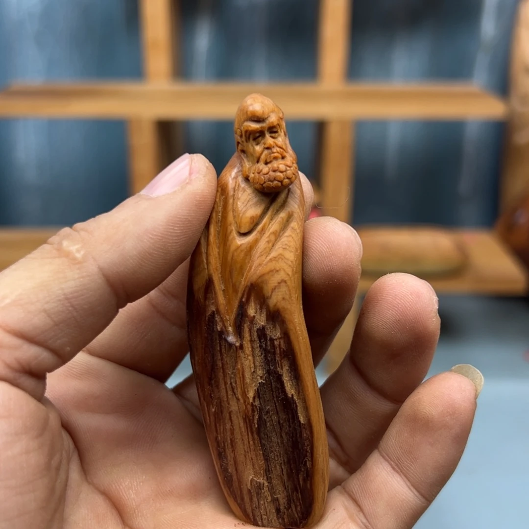 戊***木崖柏木摆件手把件