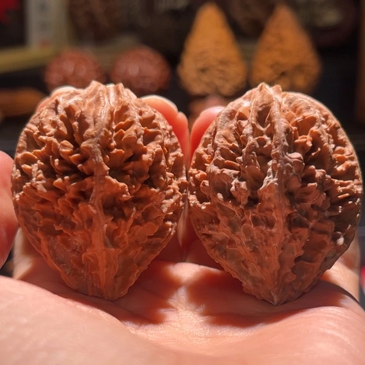 文玩核桃吊坠老树满天星53七彩花皮