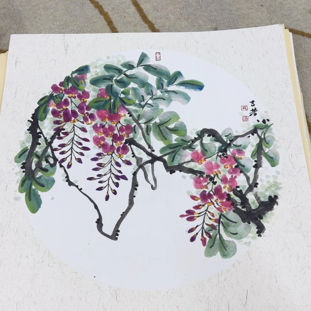 国画肖吉芳50斗方童