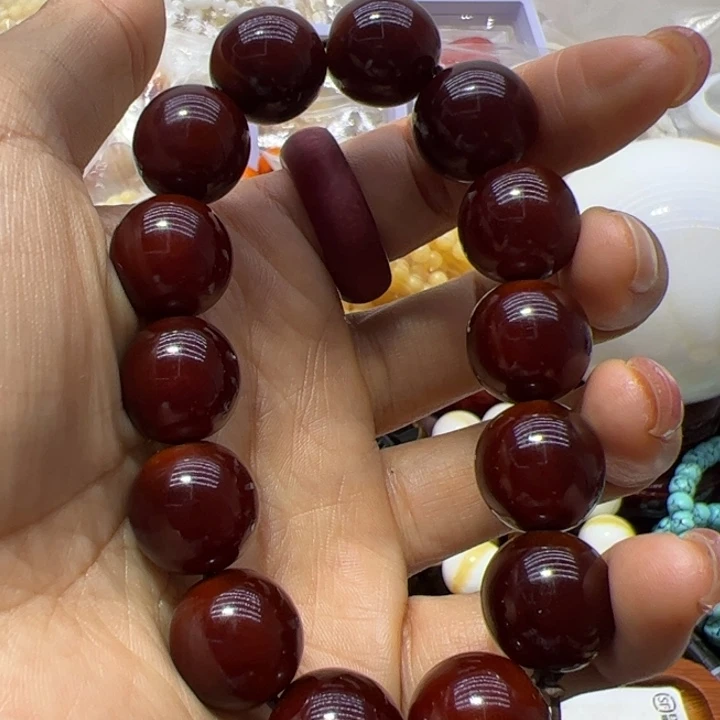 核桃手串/手链1.6麝红手串