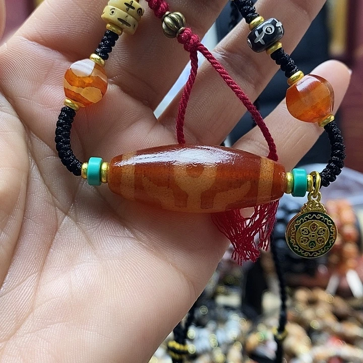 玛瑙/玉髓合金颈饰