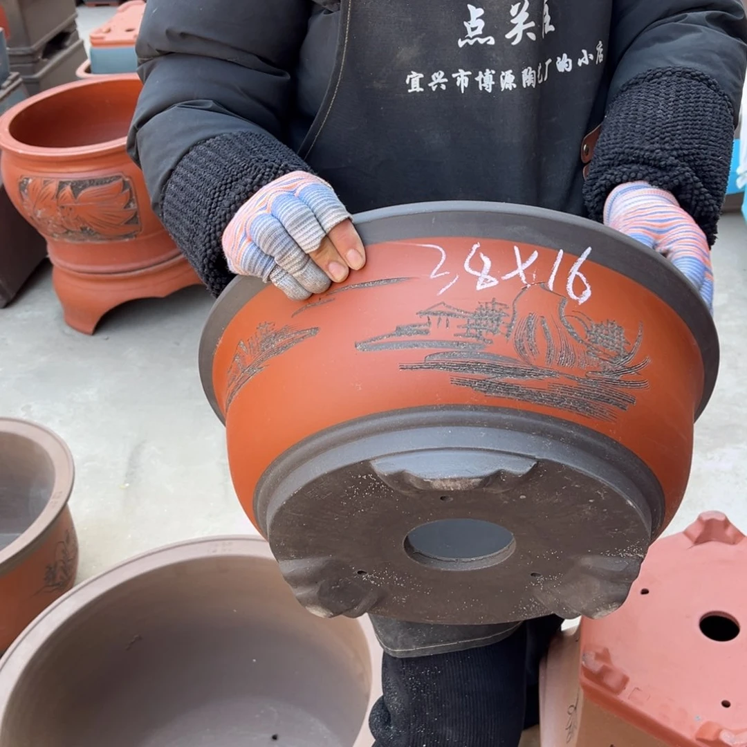 紫砂花盆盆景艺术