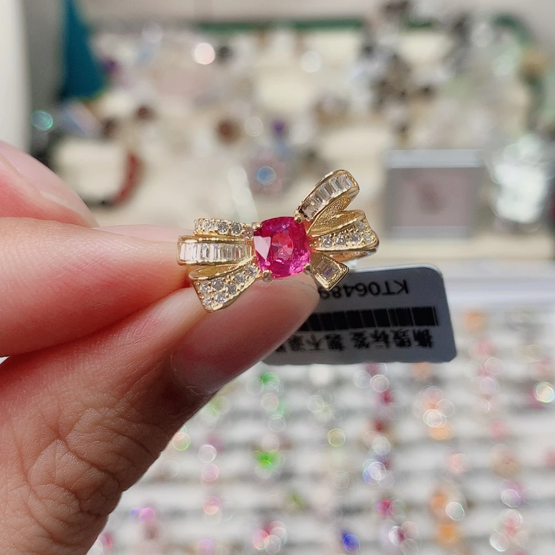 尖晶石银S925镶嵌戒指