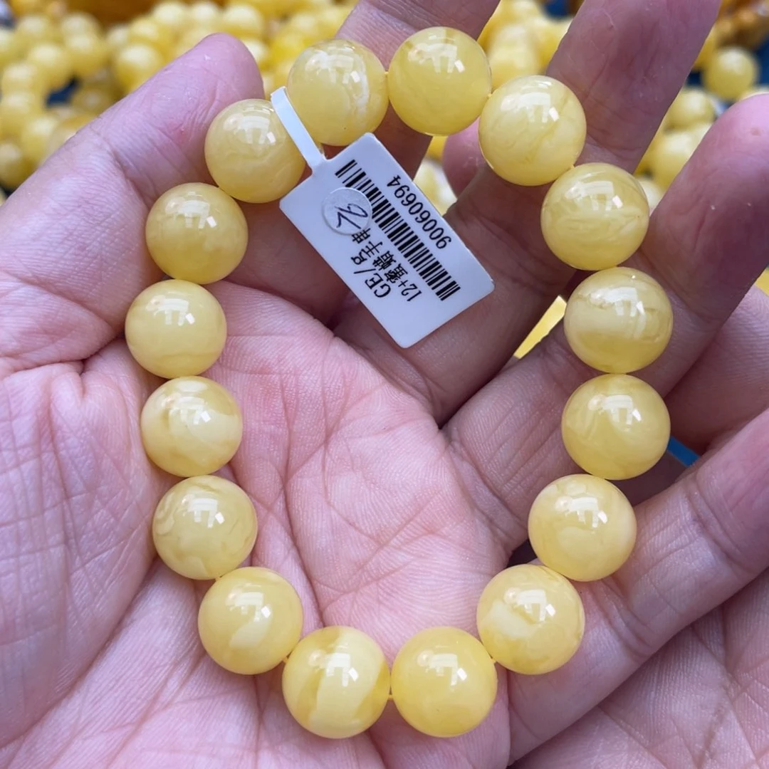 琥珀裸石未镶嵌琥珀蜜蜡12m m