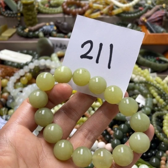 未镶嵌蛇纹石玉手链