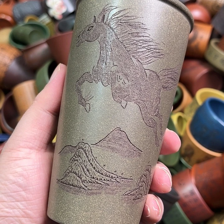紫砂茶杯全手工紫砂主人杯