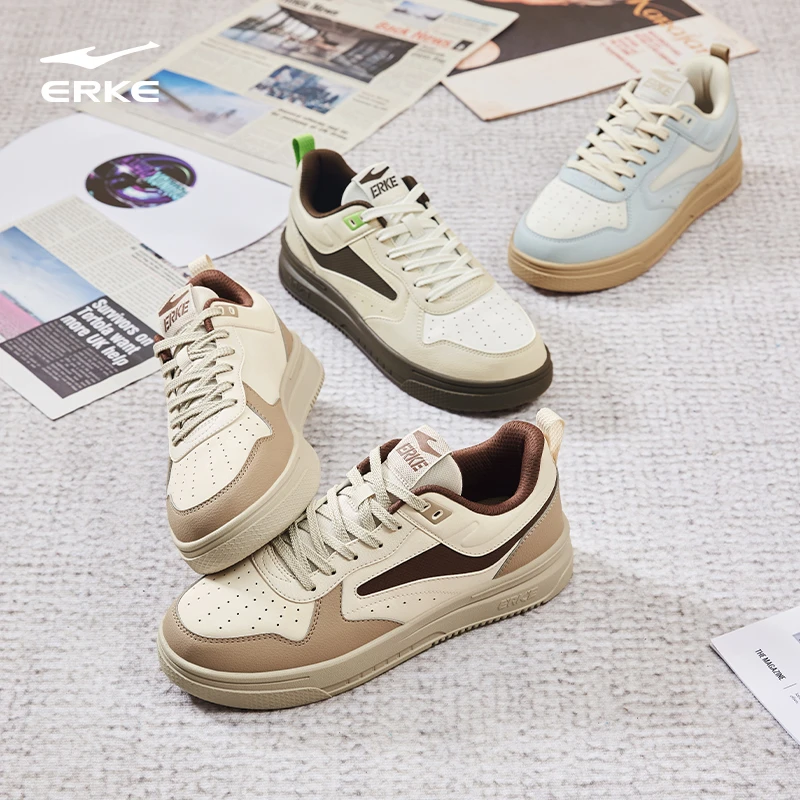 玩酷2.0丨鸿星尔克情侣百搭空军一号低帮板鞋增高舒适休闲鞋