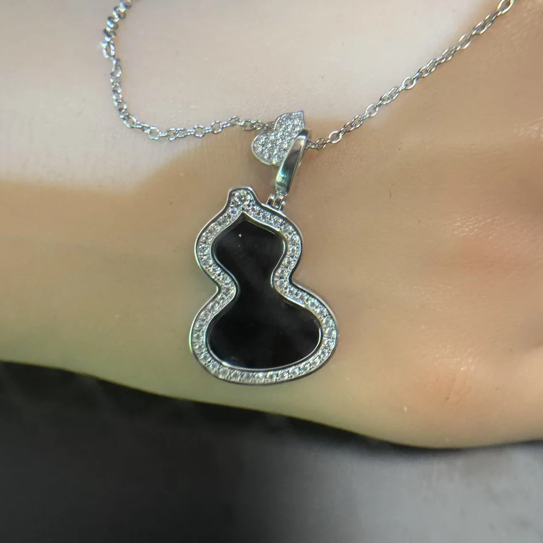 21-XL葫芦 925银镶莫桑钻镀18K 发箍满钻镶嵌