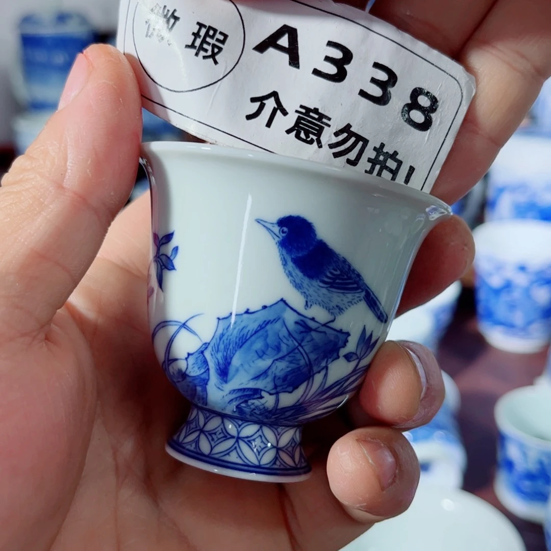 杯子没*手工手绘的陶瓷，