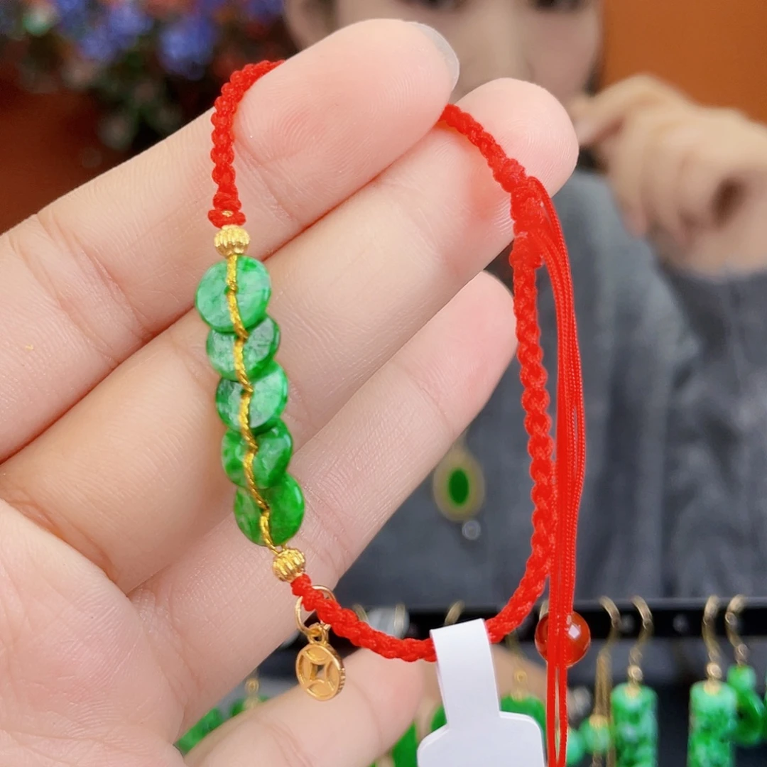 翡翠未镶嵌耳饰饰品